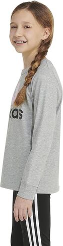adidas Girls' Long Sleeve Regular Fit Tee in Saudi Arabia