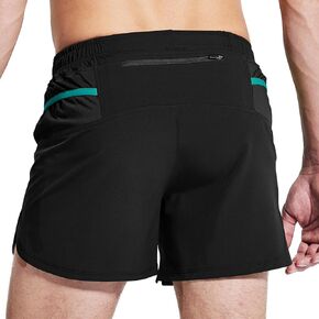 Haimont Men’s 5 Inch Trail Running Shorts with Liner 2 in 1 Quick Dry Athletic Shorts with Pockets, Moisture Wicking