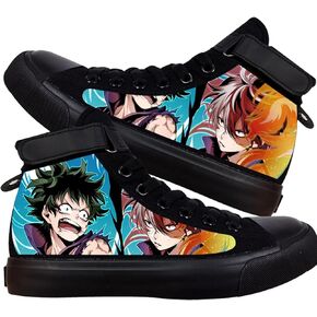 KPOP Mha Anime Shoes Merch Deku Bakugou Patterns Printing Sneakers Anime Cosplay High-Top Shoes in Saudi Arabia