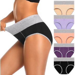 SheSsexy Womens Underwear, Cotton Panties Soft Comfy Stretch Ladies Underwear Hipster Briefs Regular & Plus Size