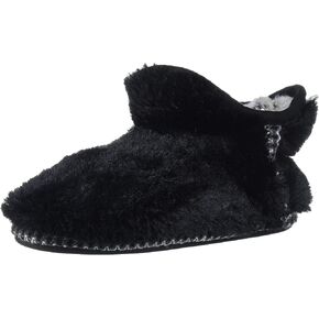 Dearfoams Unisex-Child Charlotte faux faux fur Bootie Slipper in Kuwait