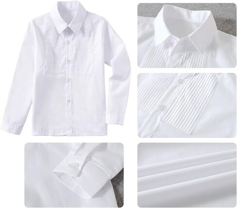 Boys Suits Slim Fit 4 Piece Formal Dresswear Suit for Kids Tuxedo Wedding Set Toddler Boy Dress with Vest Shirt Pants and Tie in Kuwait
