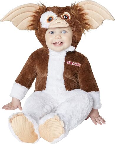 Spirit Halloween Gremlins Baby Gizmo Costume | Officially Licensed | Jumpsuit Costume | Cute Baby Costume | Gizmo Cosplay in Saudi Arabia