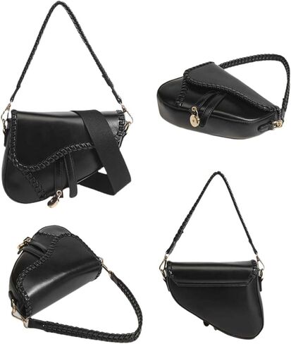 PURFANREE المرأة العصرية السرج حقيبة كتف مخلب محفظة تحت الإبط حقيبة يد حقيبة يد حقيبة كروسبودي in Kuwait