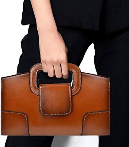 ZLMBAGUS نساء خمر رفرف حمل مقبض علوي حقيبة حقائب بولي Leather جلد مخلب محفظة حقيبة كتف in Kuwait