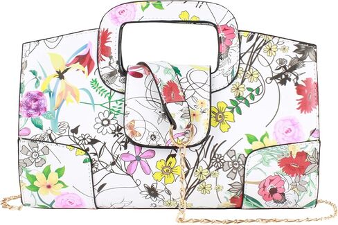 ZLMBAGUS Women Vintage Flap Tote Top Handle Satchel Handbags PU Leather Clutch Purse Shoulder Bag in Kuwait