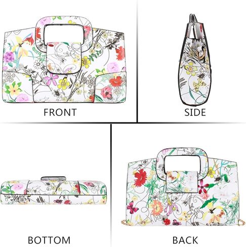 ZLMBAGUS Women Vintage Flap Tote Top Handle Satchel Handbags PU Leather Clutch Purse Shoulder Bag in Kuwait