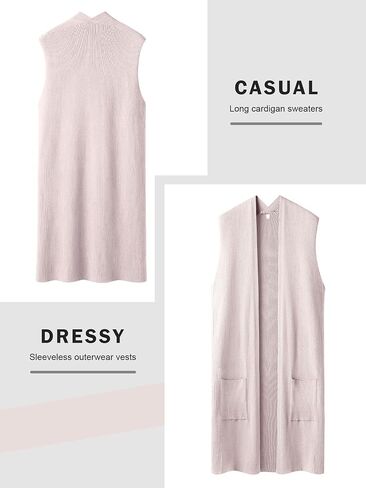 ZXZY Women Casual Sleeveless Open Front Tunic Vest Long Cardigan Tops Coat in Kuwait