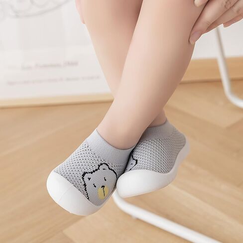 Babycare Toddler sock shoes baby boys girls Slippers shoes Baby Infant First Walking Shoes Rubber Sole Non-Skid Floor Slippers in Saudi Arabia