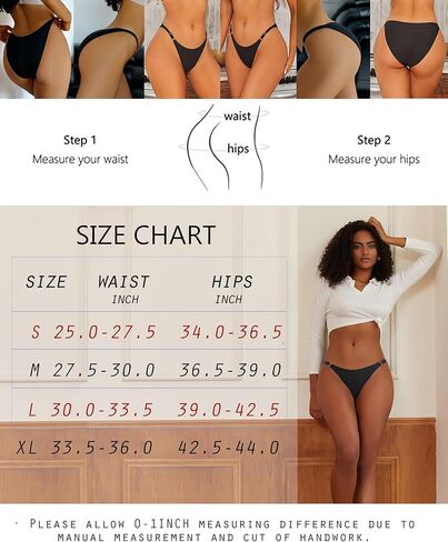 ملابس داخلية نسائية من ROSYCORAL بدون خياطة ملابس داخلية قابلة للتعديل لا تظهر محب بيكيني سراويل داخلية مثيرة صفيق 6 عبوات S-XL in Kuwait