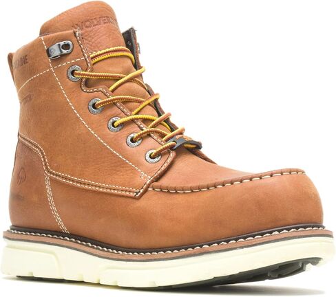 حذاء WOLVERINE الرجالي I-90 DuraShocks Moc-Toe CarbonMax 6 بوصة حذاء عمل صناعي in Saudi Arabia