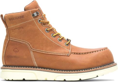 حذاء WOLVERINE الرجالي I-90 DuraShocks Moc-Toe CarbonMax 6 بوصة حذاء عمل صناعي in Saudi Arabia