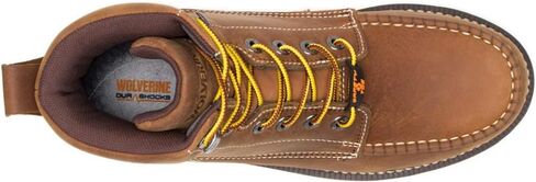 حذاء WOLVERINE الرجالي I-90 DuraShocks Moc-Toe CarbonMax 6 بوصة حذاء عمل صناعي in Saudi Arabia