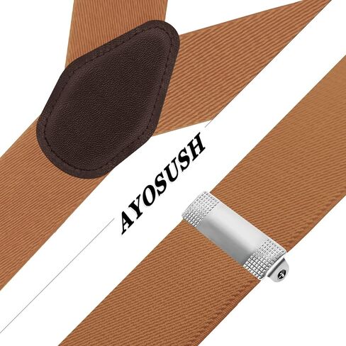 حمالات AYOSUSH للرجال بأزرار نهاية شديدة التحمل، كبيرة وطويلة، مرنة قابلة للتعديل in Kuwait
