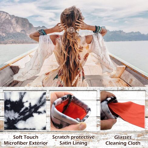 حافظة نظارات شمسية ناعمة من MyEyeglassCase، مقاس كبير إلى XL، حقيبة نظارة علوية مضغوطة، حقيبة سفر للنساء مزودة بحامل نظارات in Kuwait