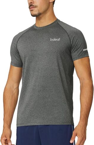 BALEAF Men's Running Workout Shirts Short Sleeve Athletic T-Shirt Quick Dry in Kuwait