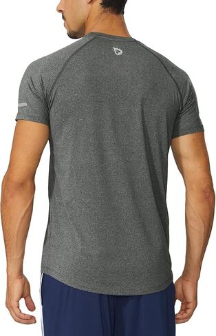 BALEAF Men's Running Workout Shirts Short Sleeve Athletic T-Shirt Quick Dry in Kuwait