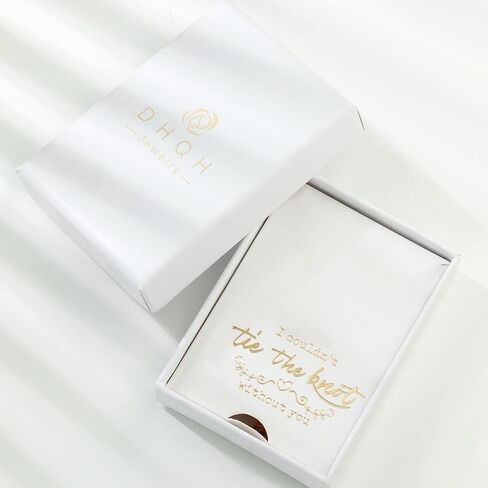 DHQH Bridesmaids Gift Set of 6 or 4 Bridesmaid Bracelet 18K Gold Plated Leaf Bracelet I Couldn’t Tie a Knot Without You Wedding Bridesmaid Proposal Bracelets Jewelry Gifts for Women in Kuwait