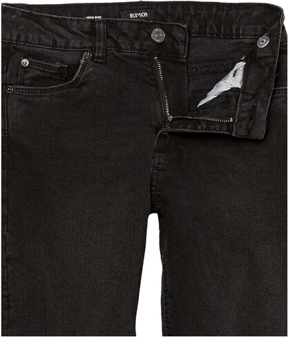 Hudson Jeans Girls' Straight Leg Stretch Denim Jean, Washed Black, 12 in Kuwait