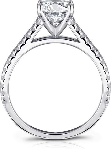 مقلد وسادة قطع الماس 7 * 7mm 2ct خواتم الخطبة والزفاف 925 فضة وعد خاتم الذكرى للنساء أحجام 5-10 in Saudi Arabia