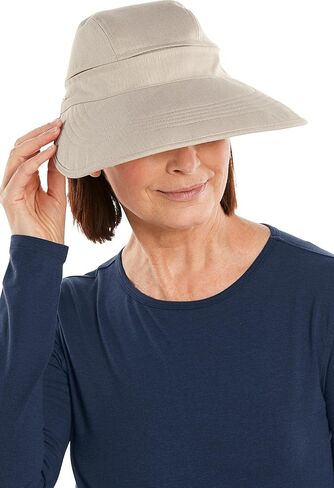 Coolibar UPF 50+ Women's Bel Aire Zip-Off Sun Visor - Sun Protective in Kuwait