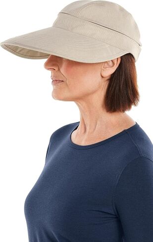 Coolibar UPF 50+ Women's Bel Aire Zip-Off Sun Visor - Sun Protective in Kuwait