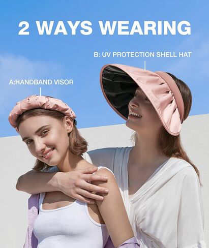BENEUNDER UPF 50+ Sun Visor Hat - Wide Brim UV Protection for Tennis Golf Beach in Kuwait