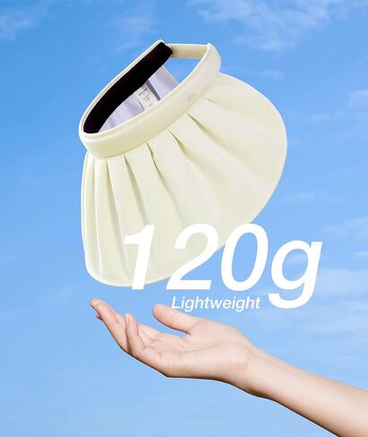 BENEUNDER UPF 50+ Sun Visor Hat - Wide Brim UV Protection for Tennis Golf Beach in Kuwait