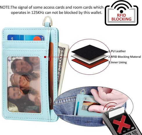 GEEAD Slim Minimalist Front Pocket RFID Blocking Card Holder Wallets for Men & Women in Saudi Arabia