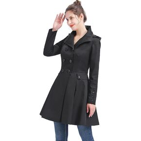 BGSD Women Kayla Waterproof Hooded Mid Length Trench Coat - Regular & Plus Size in Saudi Arabia