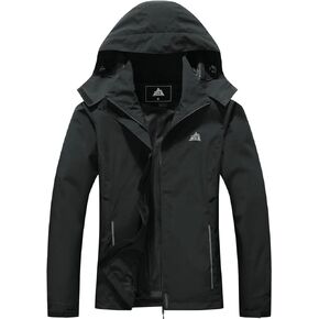 MOERDENG Women's Waterproof Rain Jacket Lightweight Spring Fall Hooded Raincoat for Hiking Travel Outdoor