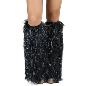 ToBeInStyle Women's Glitter Rave Leg Warmers in Saudi Arabia