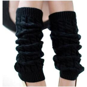 Elandy Knit Winter Thermal Warm Leg Warmers-Long Socks Boot Cuffs Topper Legging Pads For Women Lady Girls Best Xmas Gift