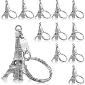 80 Pieces Eiffel Tower Keyring Paris Eiffel Tower Keychains Retro French Souvenirs Keychains Eiffel Tower Keychain for Christmas Home Jewelry Table Decor Gifts, Silver in Kuwait