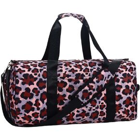 Gym Bag for Women,Small Sport Duffel Bag for Yoga Swim Dance,Gyms and Weekend Getaway,Gymbag Waterproof Dufflebag with Shoe and Wet Clothes Compartments,Carryon Overnight