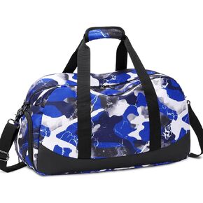 JIANYA Overnight Duffle Bag Camo Sports Bag Gymnastics Bag with Shoe Compartment & Wet Pocket, Carry On Sleepover Bag Gym Bag Athletic Bag