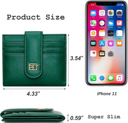 Badiya Small Wallets for Women Bifold Multi Card Case Wallet Slim Credit Card Holder with Zipper Coin Purse in Kuwait