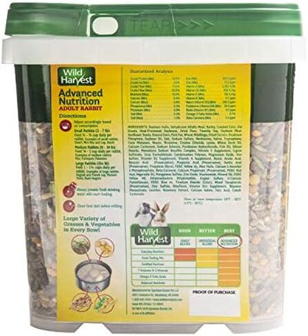Wild Harvest WH-83544 Wild Harvest Advanced Nutrition Diet for Rabbits, 4.5-Pound in Saudi Arabia