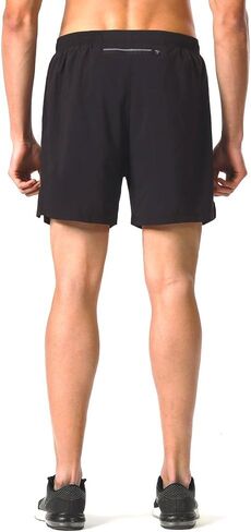 NAVISKIN Men's 5 inch Running Shorts Lightweight Quick Dry Workout Shorts Zipper Pocket in Kuwait
