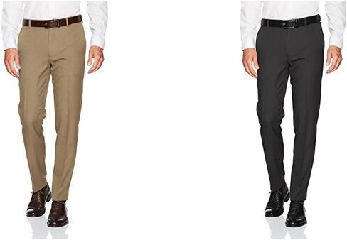 Van Heusen Men's Slim Fit Stretch Flat Front Traveler Pant in Saudi Arabia