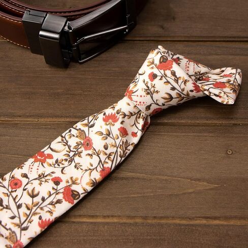 Spring Notion Men's Floral Necktie and Pocket Square Handkerchief Hanky Set in Kuwait