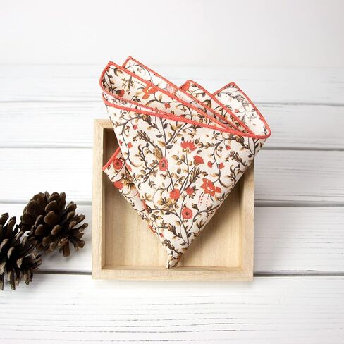 Spring Notion Men's Floral Necktie and Pocket Square Handkerchief Hanky Set in Kuwait