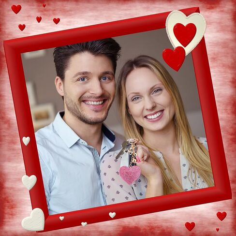 Bling Rhinestone Heart Shape Keychains Glitter Crystal Heart Tassel Keychains Key Rings for Women Girls in Kuwait