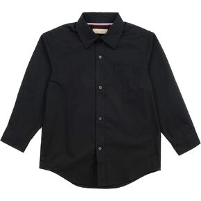 Leveret Kids & Toddler Boys Long Sleeve Uniform Cotton Dress Shirt Variety of Colors (Size 2-14 Years) in Kuwait