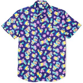 Despicable Me Minions Hawaiian Button Down Dress Shirt Matching Family Toddler to Adult