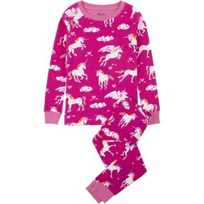 Hatley girls Organic Cotton Long Sleeve Printed Pajama Set in Kuwait