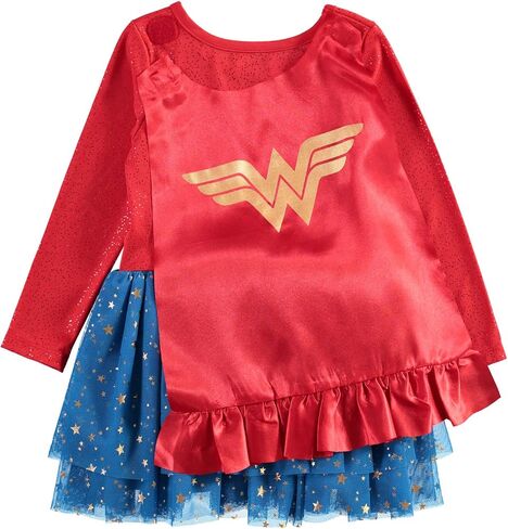 DC Comics Baby Girls Batgirl Costume Tutu Dress with Removable Cape and Matching Headband in Saudi Arabia
