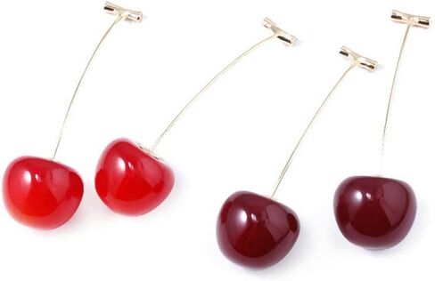 JJBA JoJo Cherry Earrings - Kakyoin Polnareff Jolyne Anime Cosplay Jewelry - Aesthetic Gifts for Kids Girls Teens Women Men in Saudi Arabia