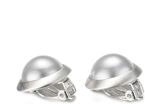 Yoursfs Clip On Earrings For Women Faux Ivory Pearl Earring Round 18K Gold Plated Non Pierced Earrings in Kuwait