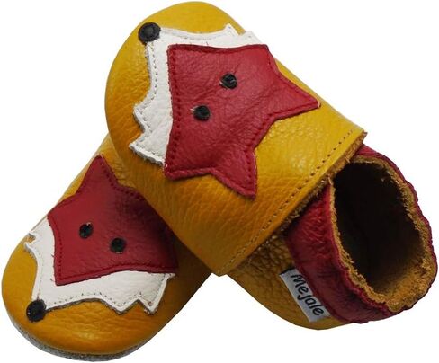 Mejale Baby Shoes Soft Sole Leather Moccasins Cartoon Butterfly Infant Toddler First Walker Slippers in Saudi Arabia